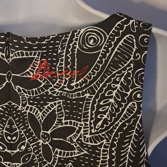 DESIGUAL formal dress Sz 36 eu ( S to M ) Sheath Sleeveless STAR DESIGNER PARTY - Picture 9 of 16